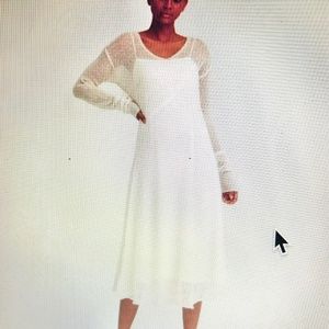 Nap Loungewear Overlay Mesh Dress/Small